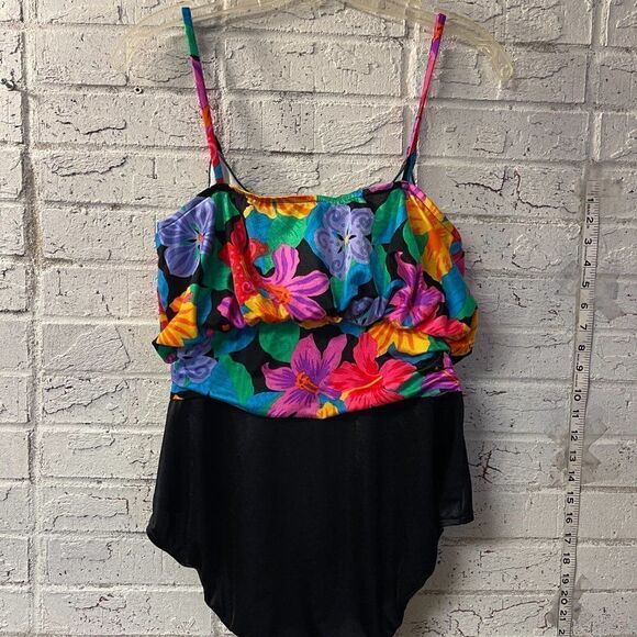 Vintage Floral Golden Girls One Piece Swimsuit Medium - Picture 7 of 10